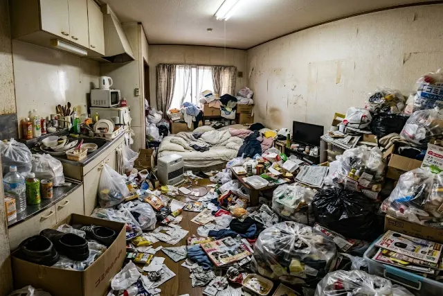 ゴミ屋敷の室内